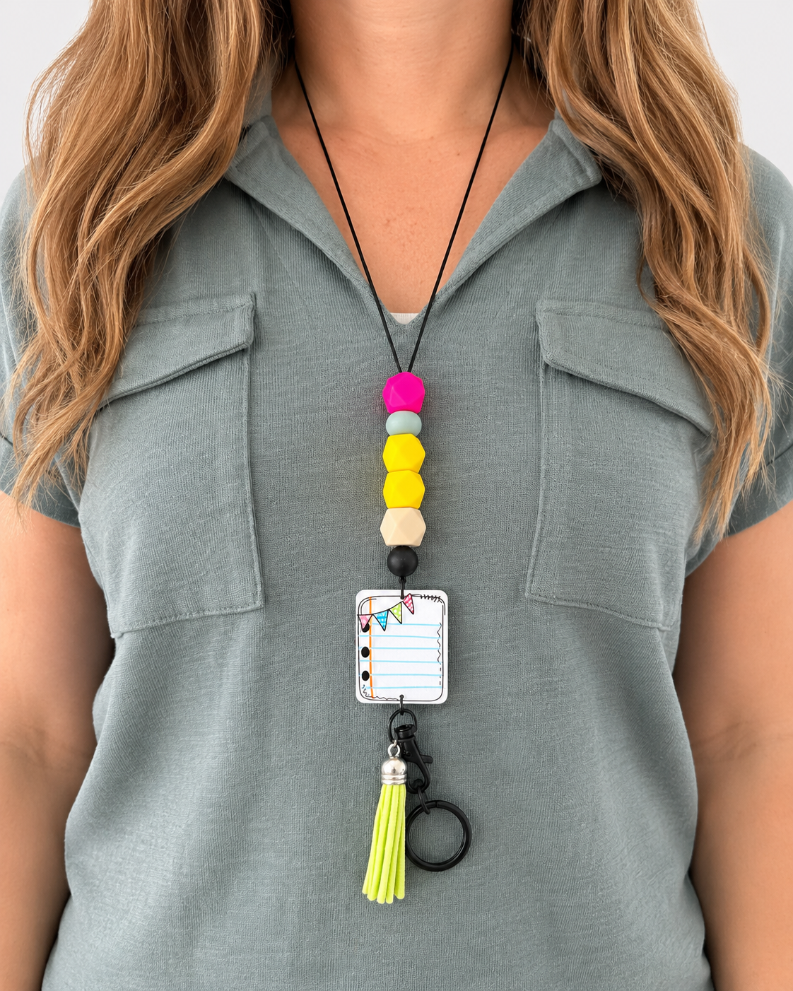 Teacher-Themed Lanyard