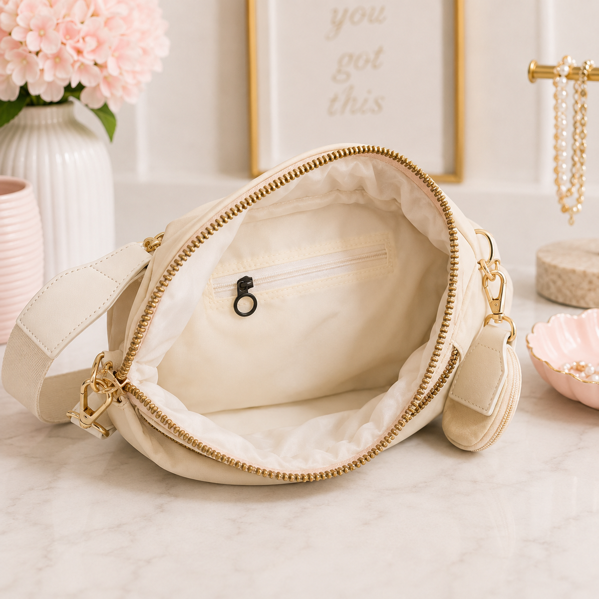 Crossbody Bag with Coin Pouch