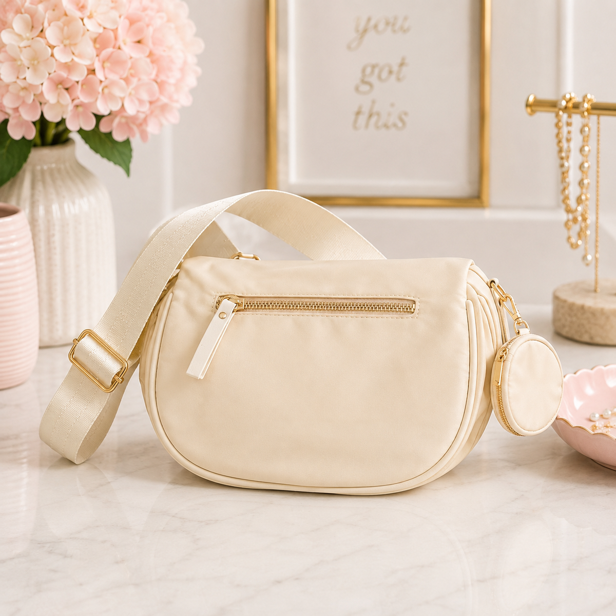 Crossbody Bag with Coin Pouch