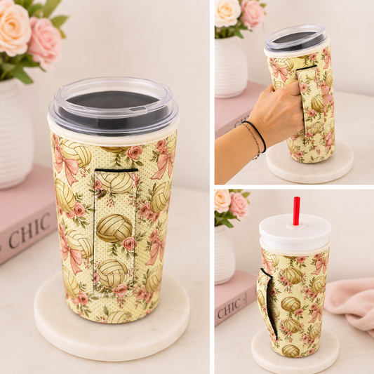 Volleyball Coquette Drink Sleeve- 30/32oz