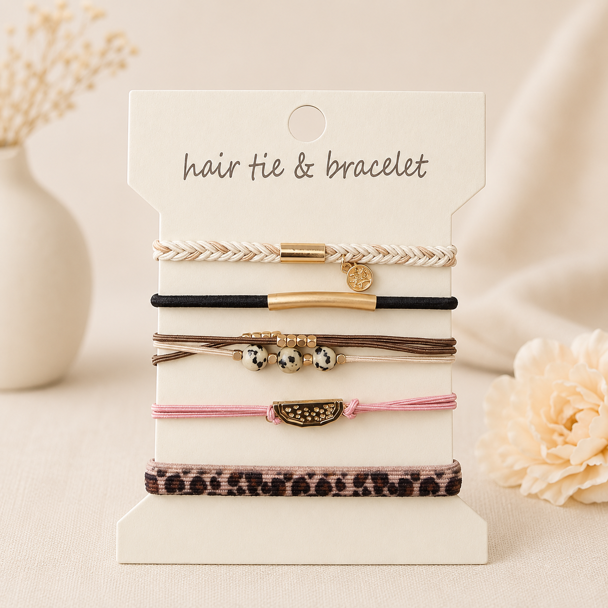 Hair Tie Bracelet Set
