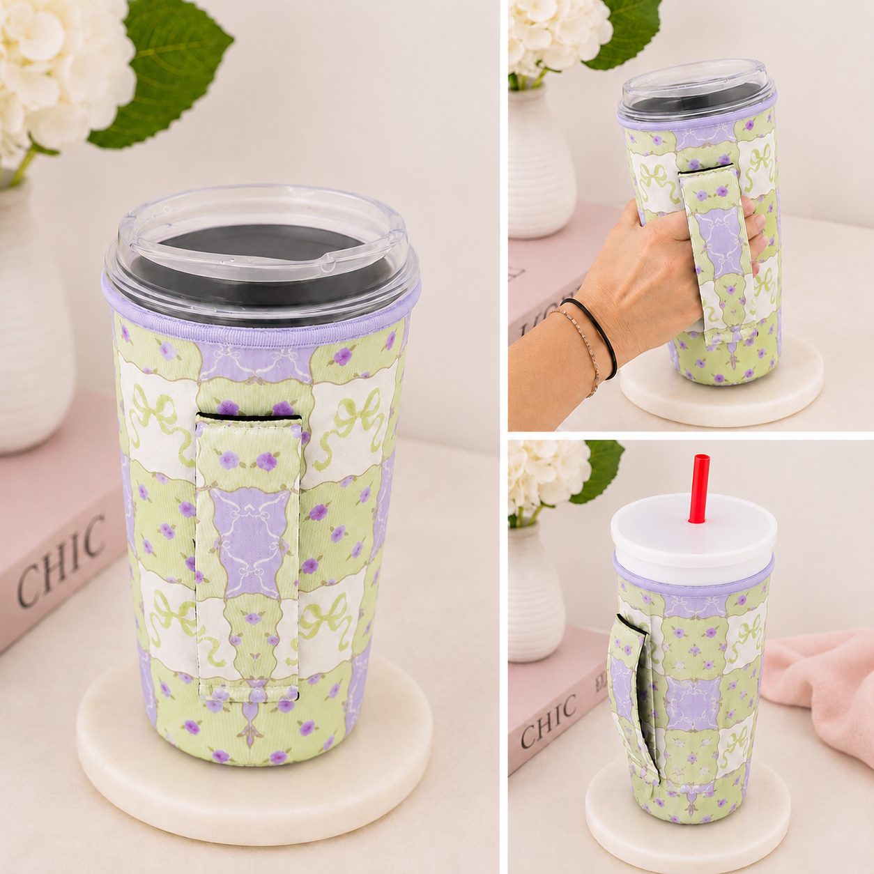 Oh So Fancy Patch Drink Sleeve- 30/32oz